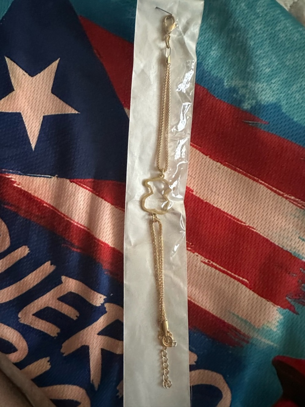 Gold Tone   Like tous Outline Bracelet